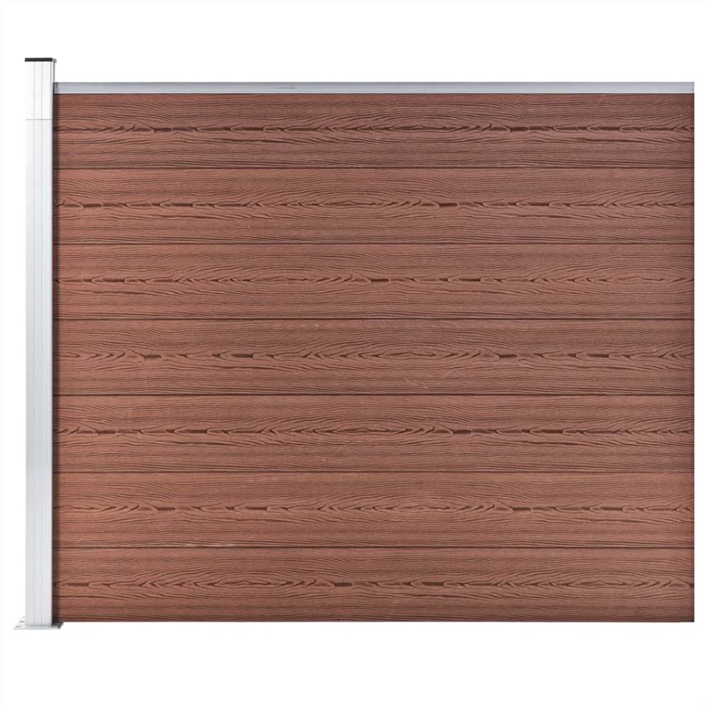 

Fence Panel WPC 175x146 cm Brown