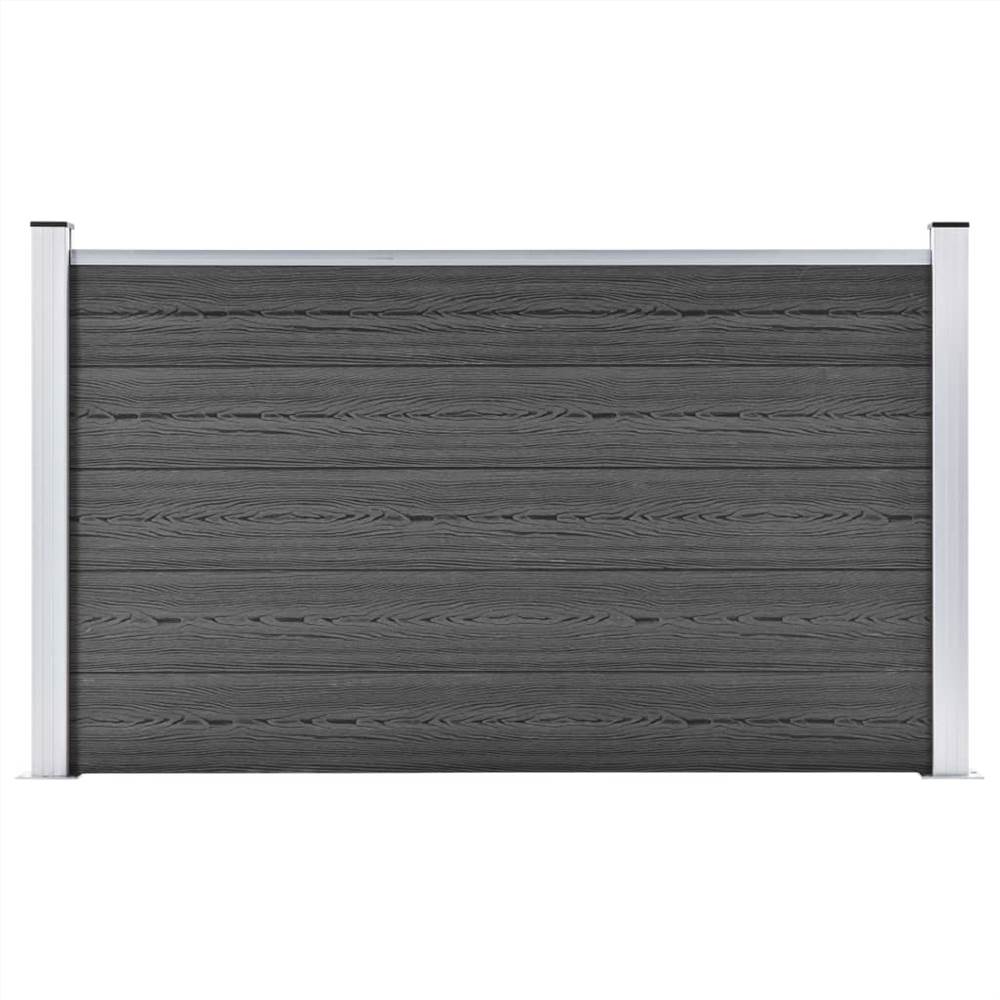 

Fence Panel WPC 180x105 cm Black