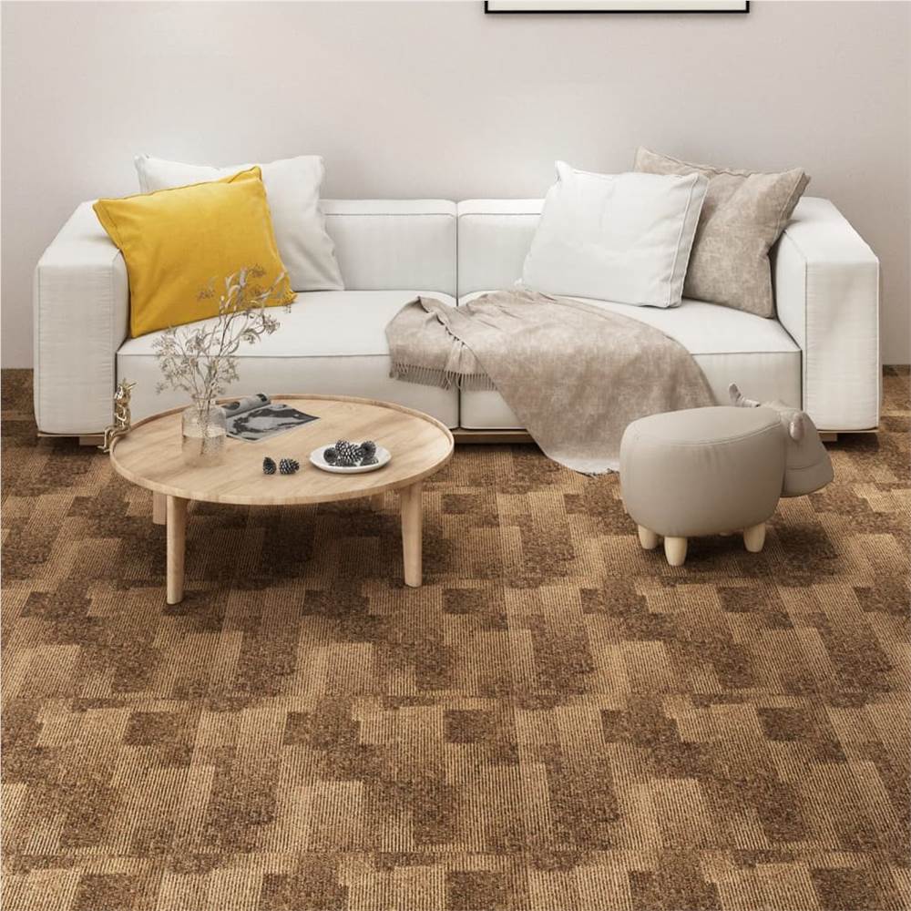 

Floor Carpet Tiles 20 pcs 5 m² Brown