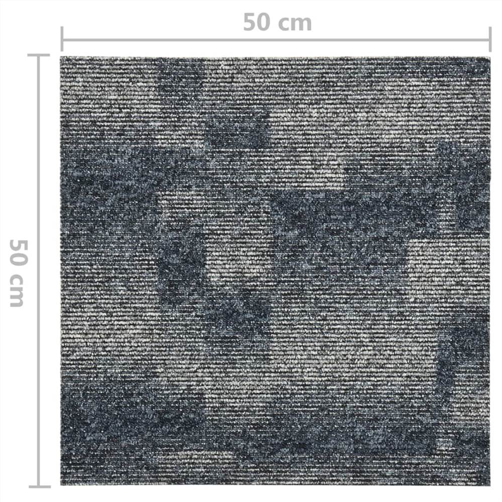 Floor Carpet Tiles 20 pcs 5 m² Dark Blue