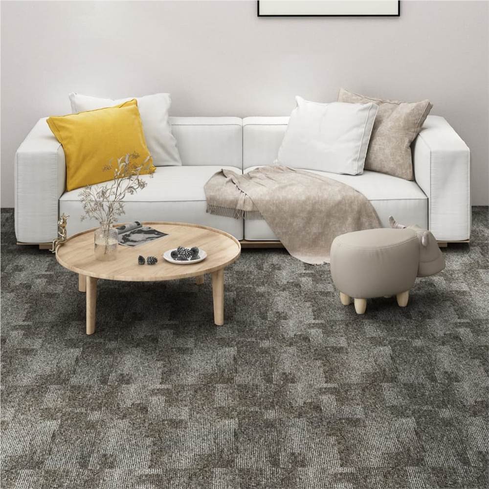 

Floor Carpet Tiles 20 pcs 5 m² Grey