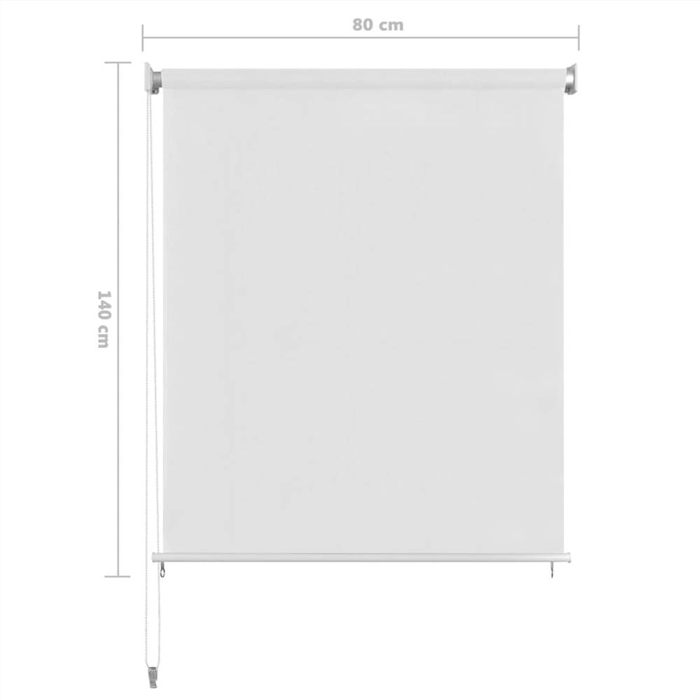 Outdoor Roller Blind White 80x140 cm HDPE