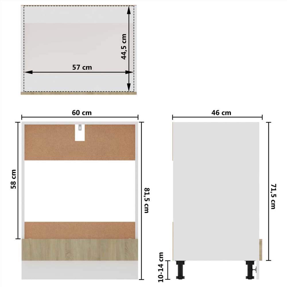 7 Piece Kitchen Cabinet Set Sonoma Oak Chipboard