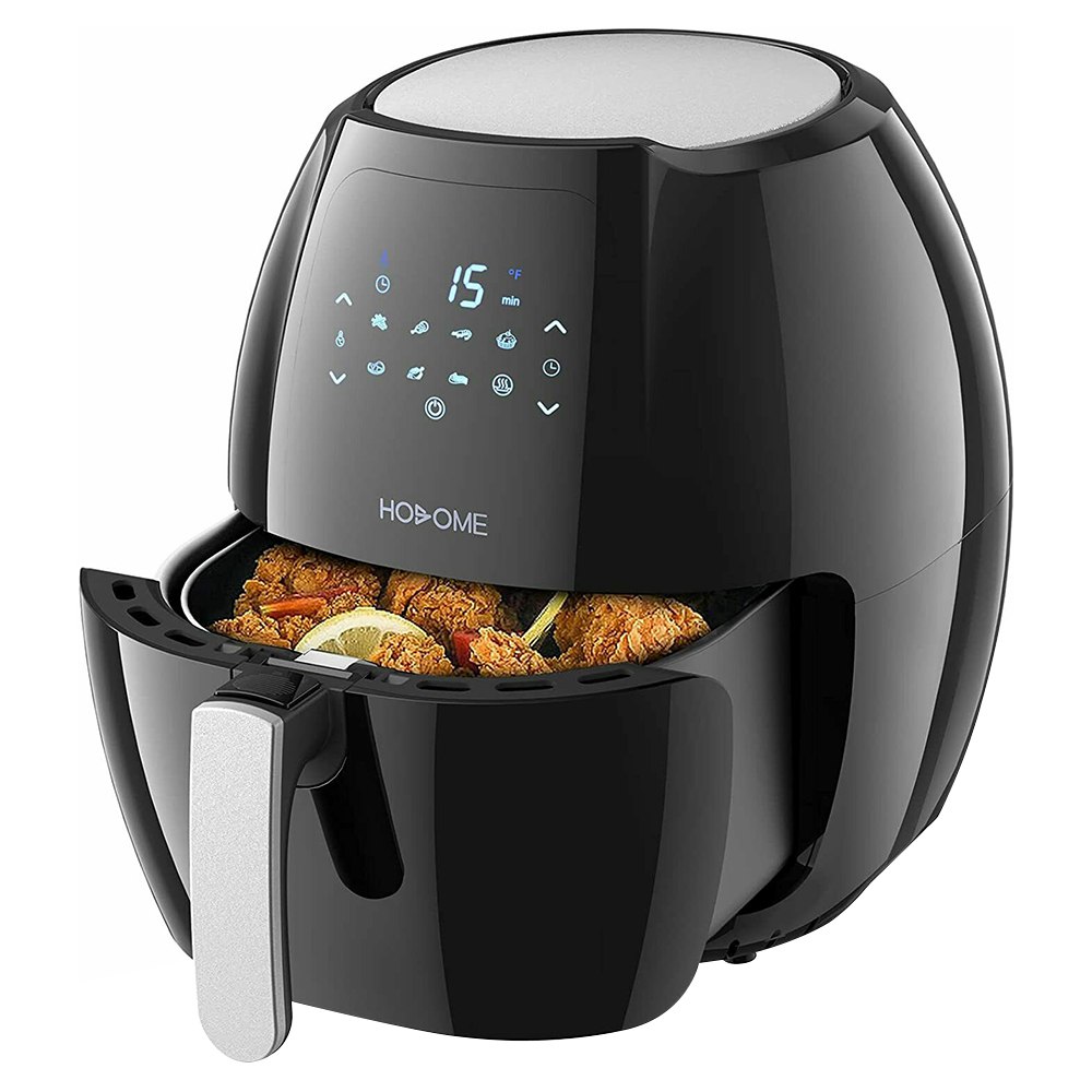 

HOSOME YJ-702A Air Fryer 1800W Motor 7L Capacity with LED Touch Screen for Less-oil Grilling, Frying, Baking, and Roasting - Black