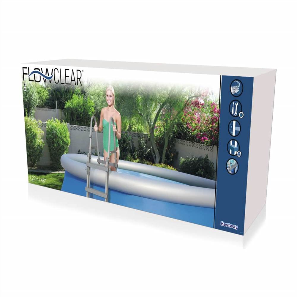 Bestway 4-Step Pool Safety Ladder Flowclear 122 cm 58331