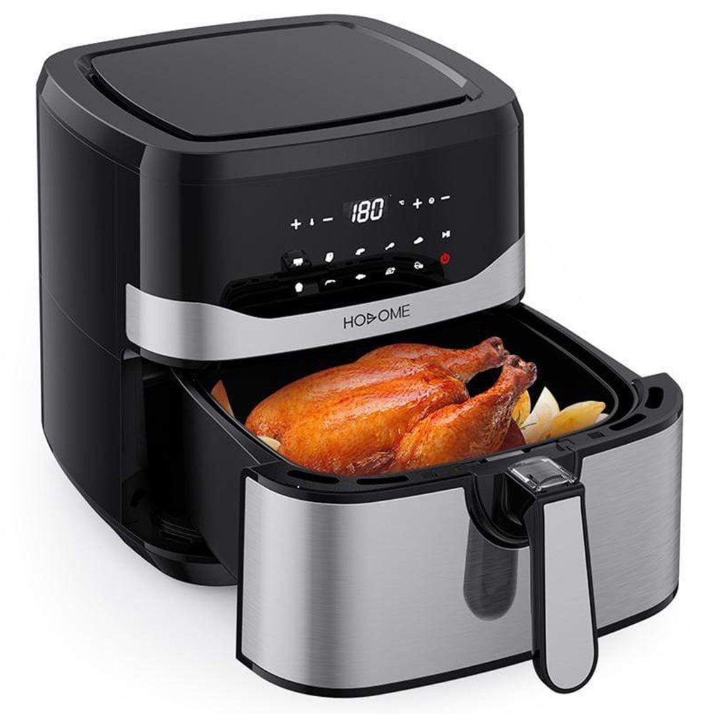 

HOSOME KDF-593D Air Fryer 1800W Motor 7L Capacity with Touch Screen for Less-oil Grilling, Frying, Baking, and Roasting - Black