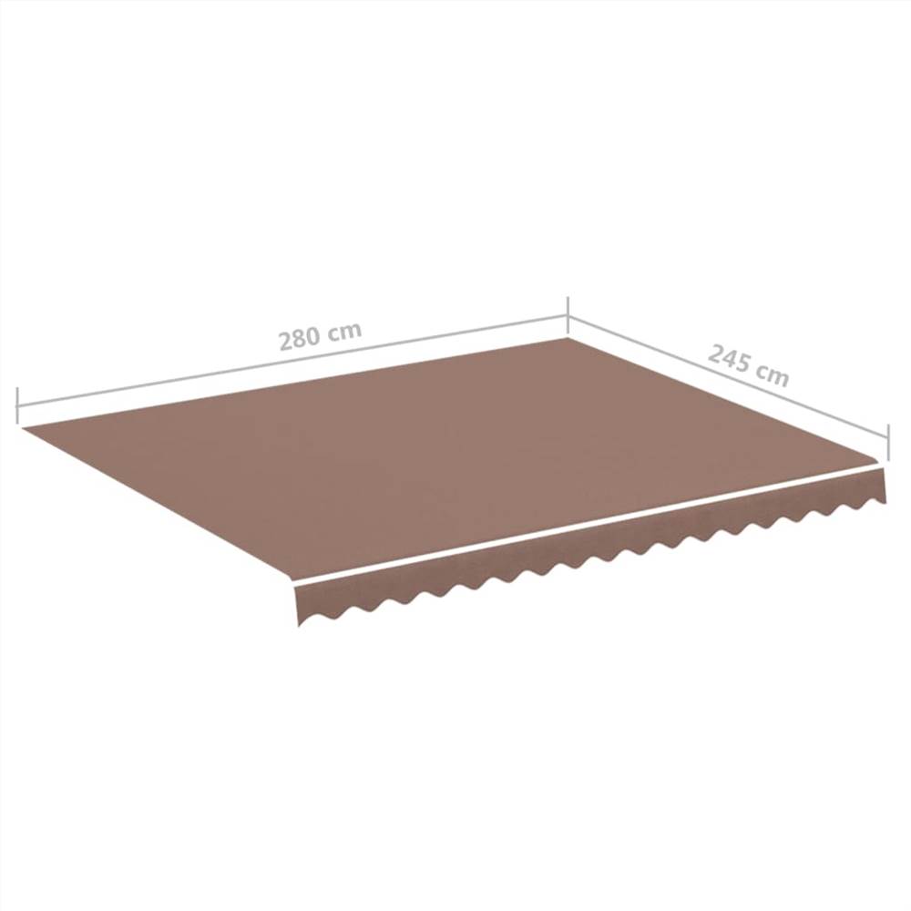 Replacement Fabric for Awning Brown 3x2.5 m