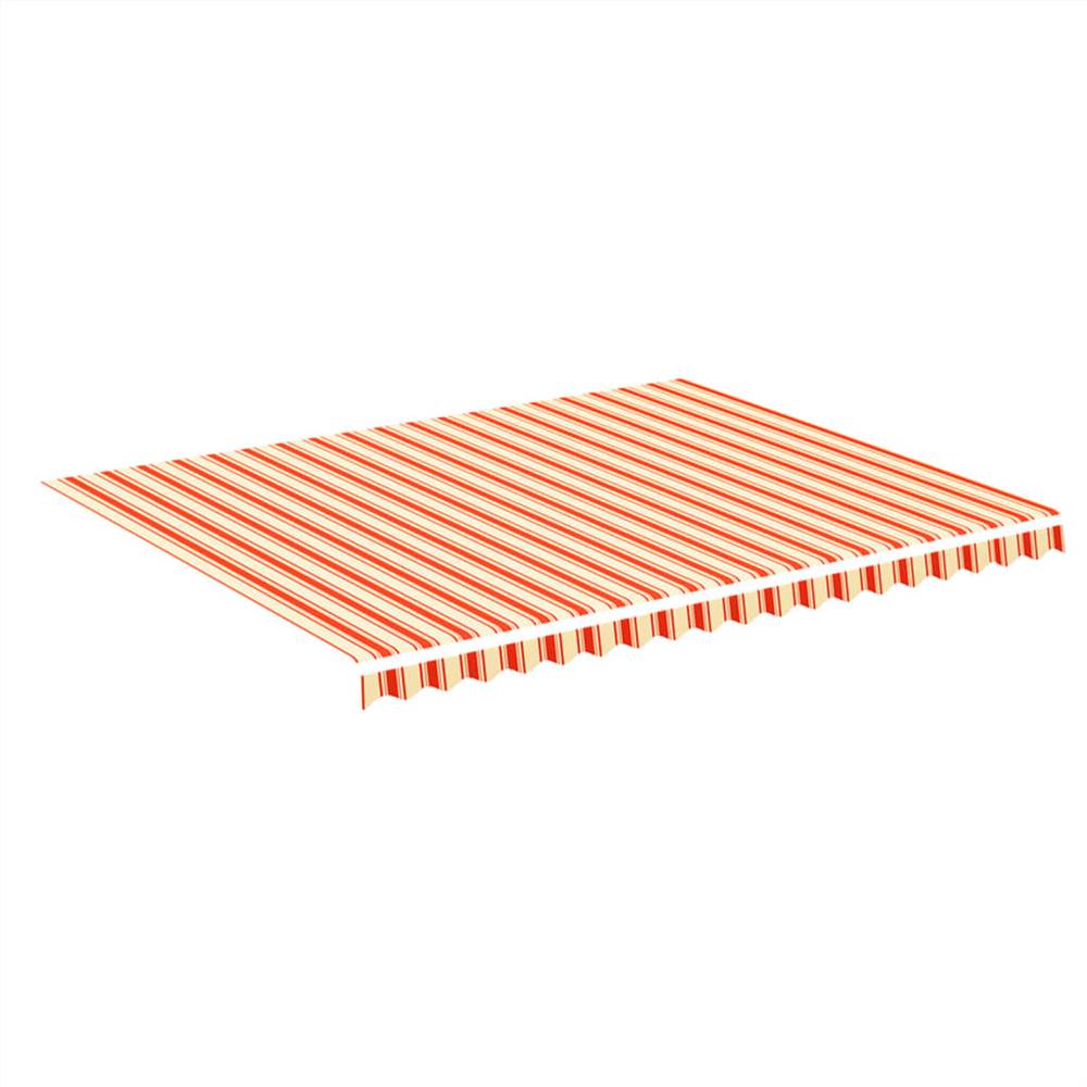 Replacement Fabric for Awning Yellow and Orange 4.5x3.5 m