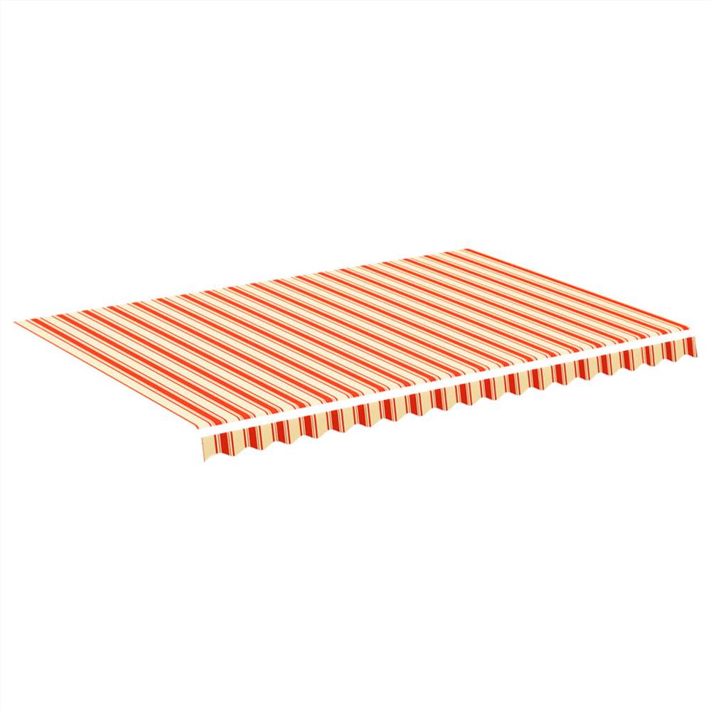 Replacement Fabric for Awning Yellow and Orange 4.5x3 m