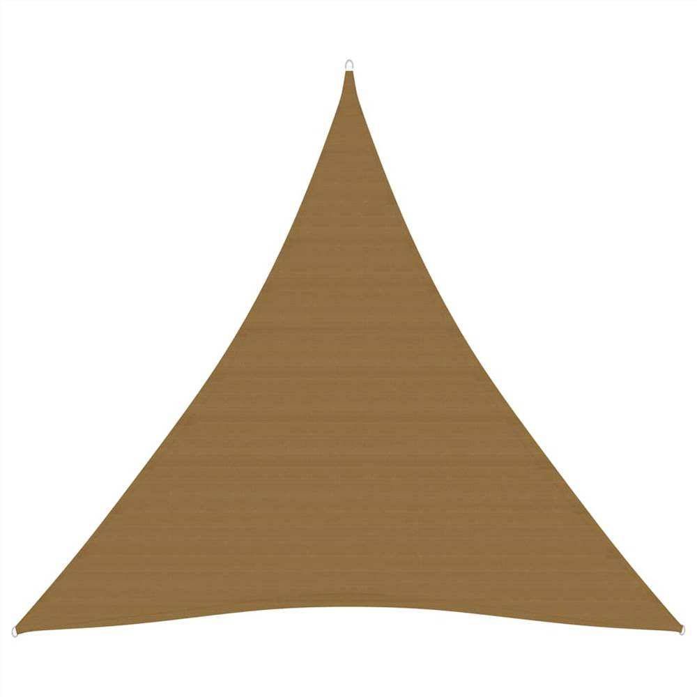 

Sunshade Sail 160 g/m² Taupe 6x6x6 m HDPE