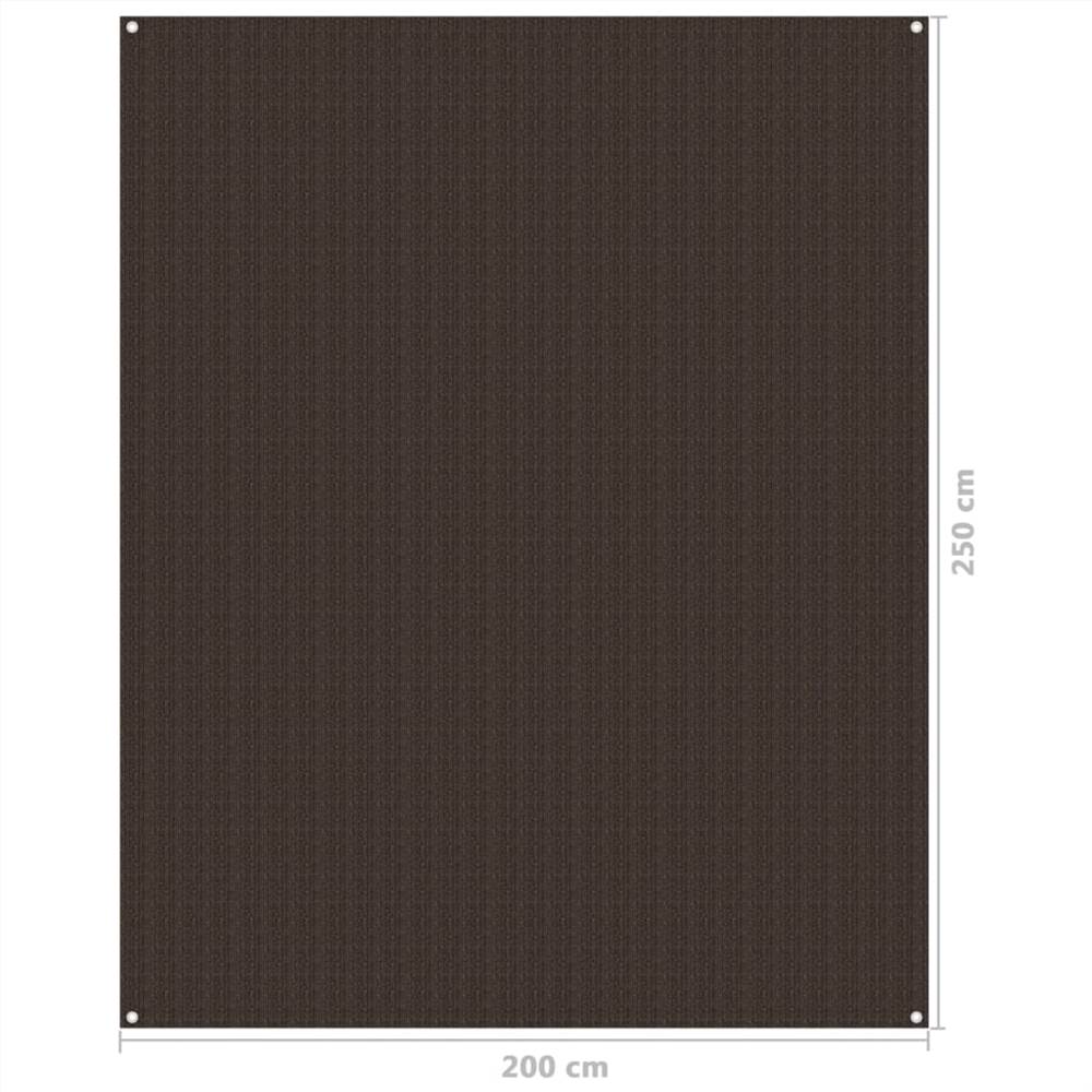 Tent Carpet 250x200 cm Brown