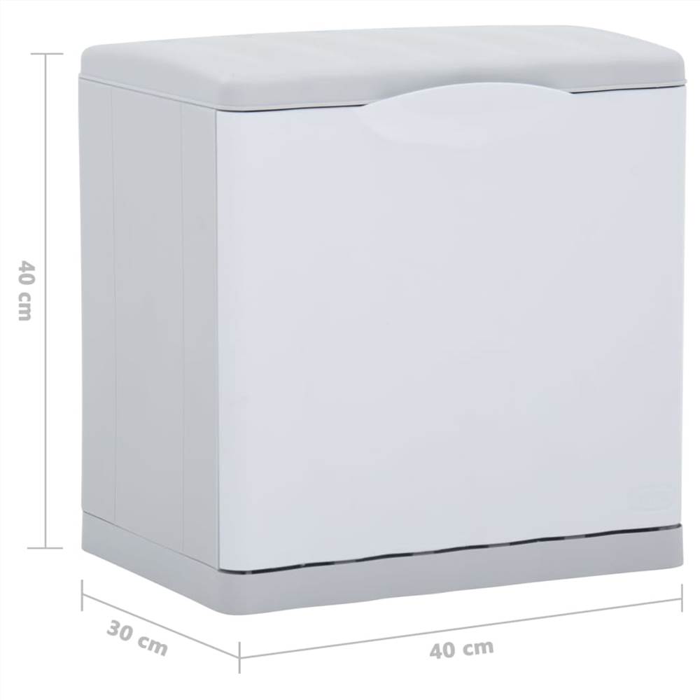 Waste Separation Bin White 20 L 40x30x40 cm