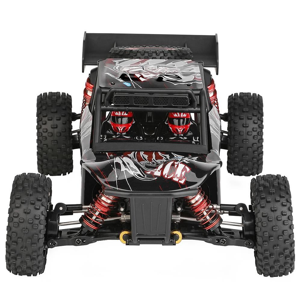 Wltoys 124016 V2 Upgraded 4300KV Motor 1/12 2.4G 4WD 75km/h Metal Chassis Brushless Off-Road Desert Truck RC Car – Two Batteries