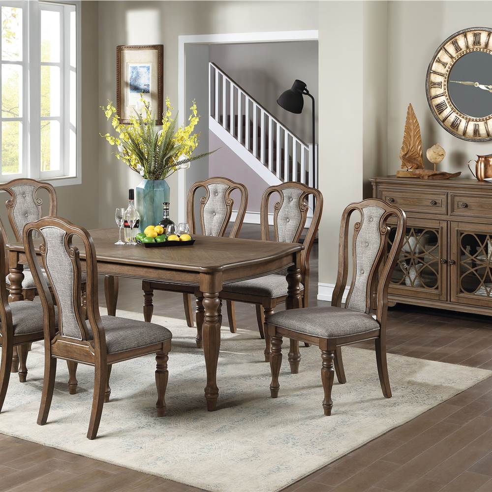 Набор из 2 стульев с мягкой обивкой, с высокой спинкой и деревянными ножками, для ресторана, кафе, таверны, офиса, гостиной - коричневый