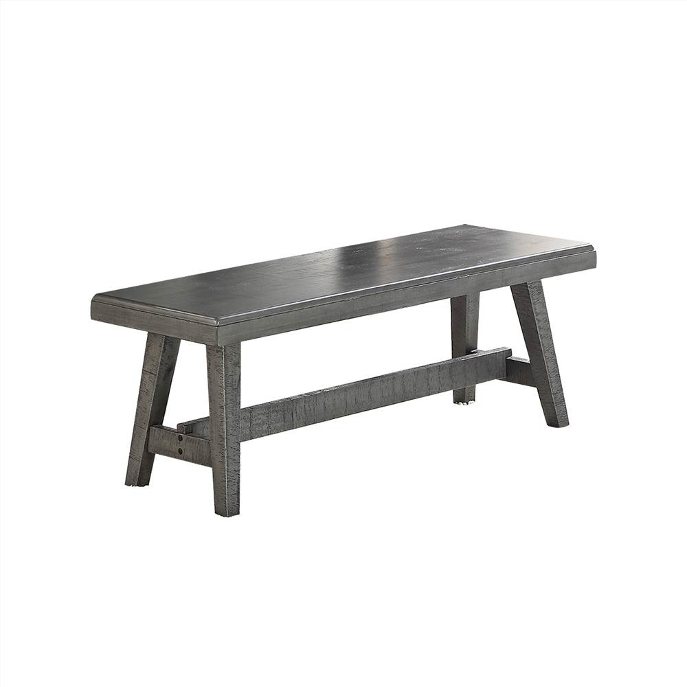 54&quot; Wood Dining Bench for Restaurant, Cafe, Tavern, Office, Living Room - Gray