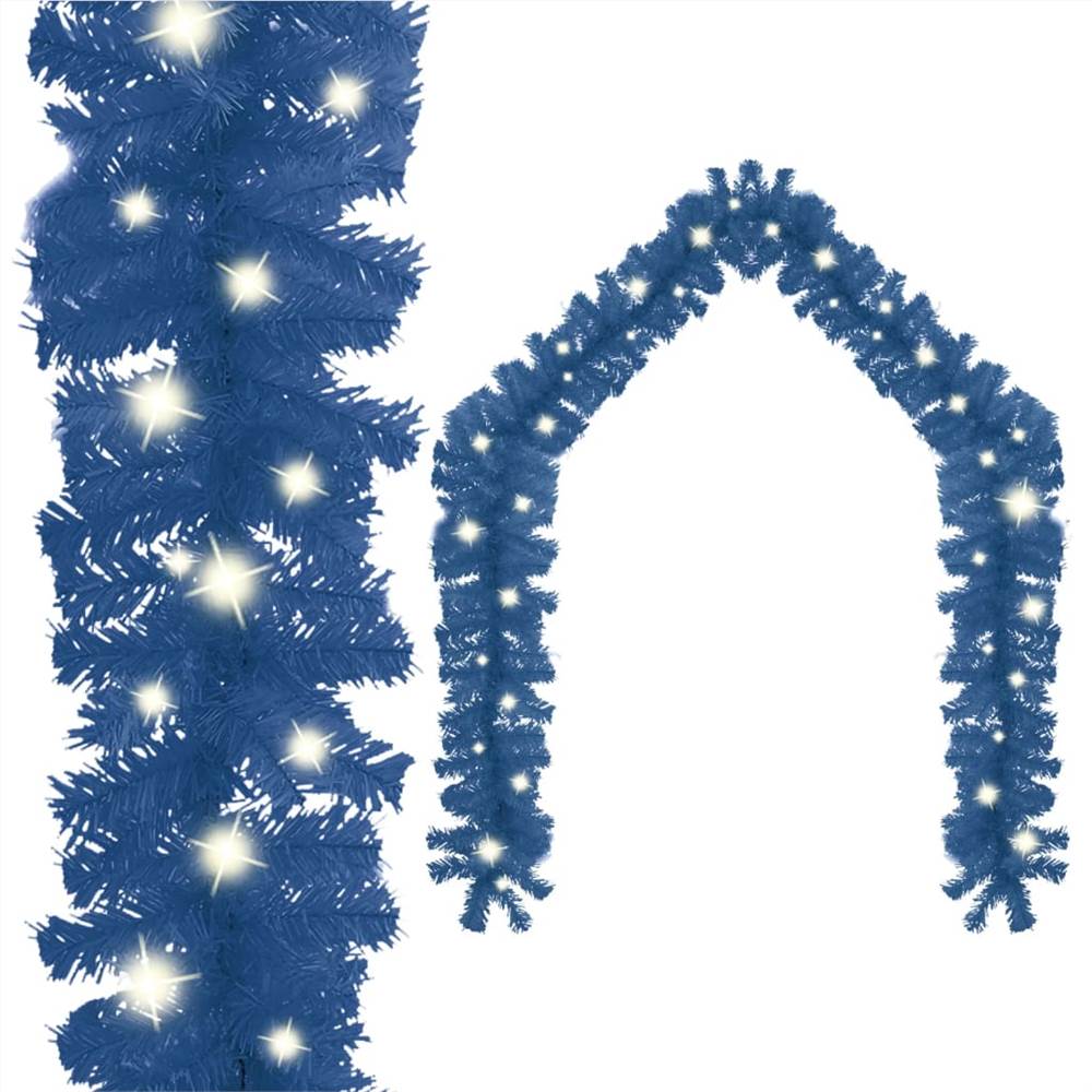 Guirlande de Noël avec lumières LED 10 m Bleu