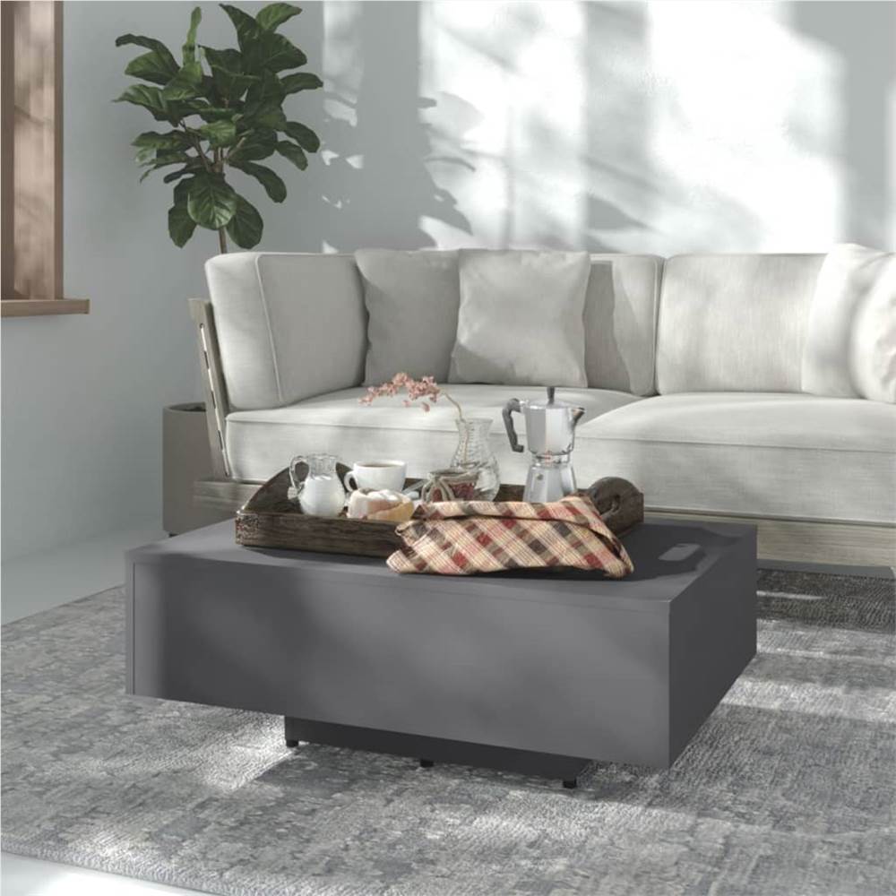 

Coffee Table Grey 85x55x31 cm Chipboard