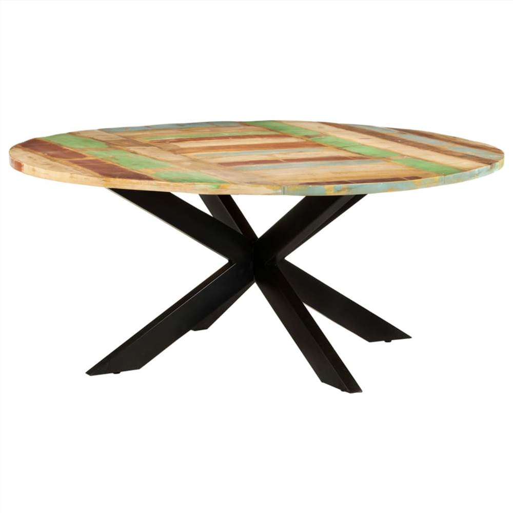 

Dining Table Round 175x75 cm Solid Reclaimed Wood