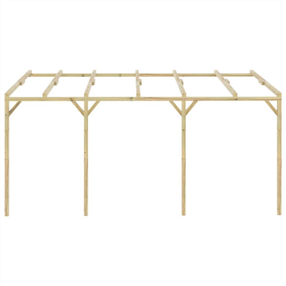 Lean-To Pergola 5x3x2.1 m Wood