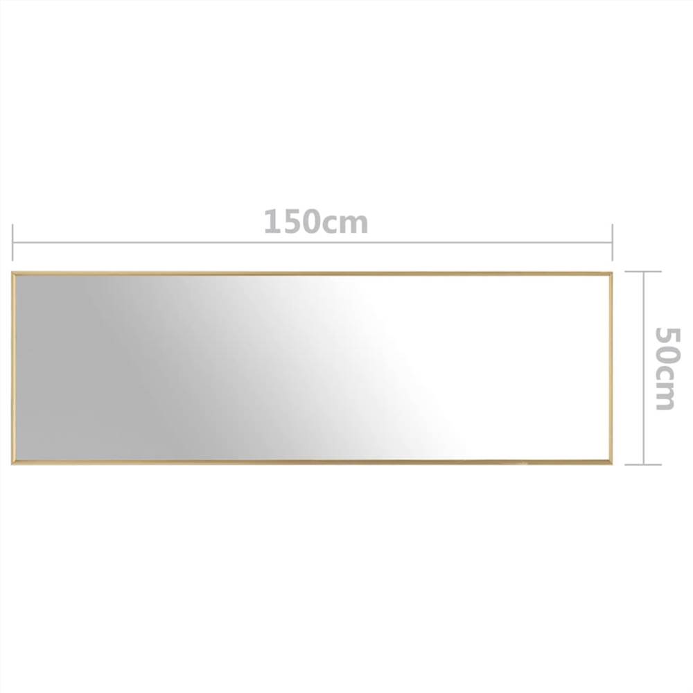 Mirror Gold 150x50 cm