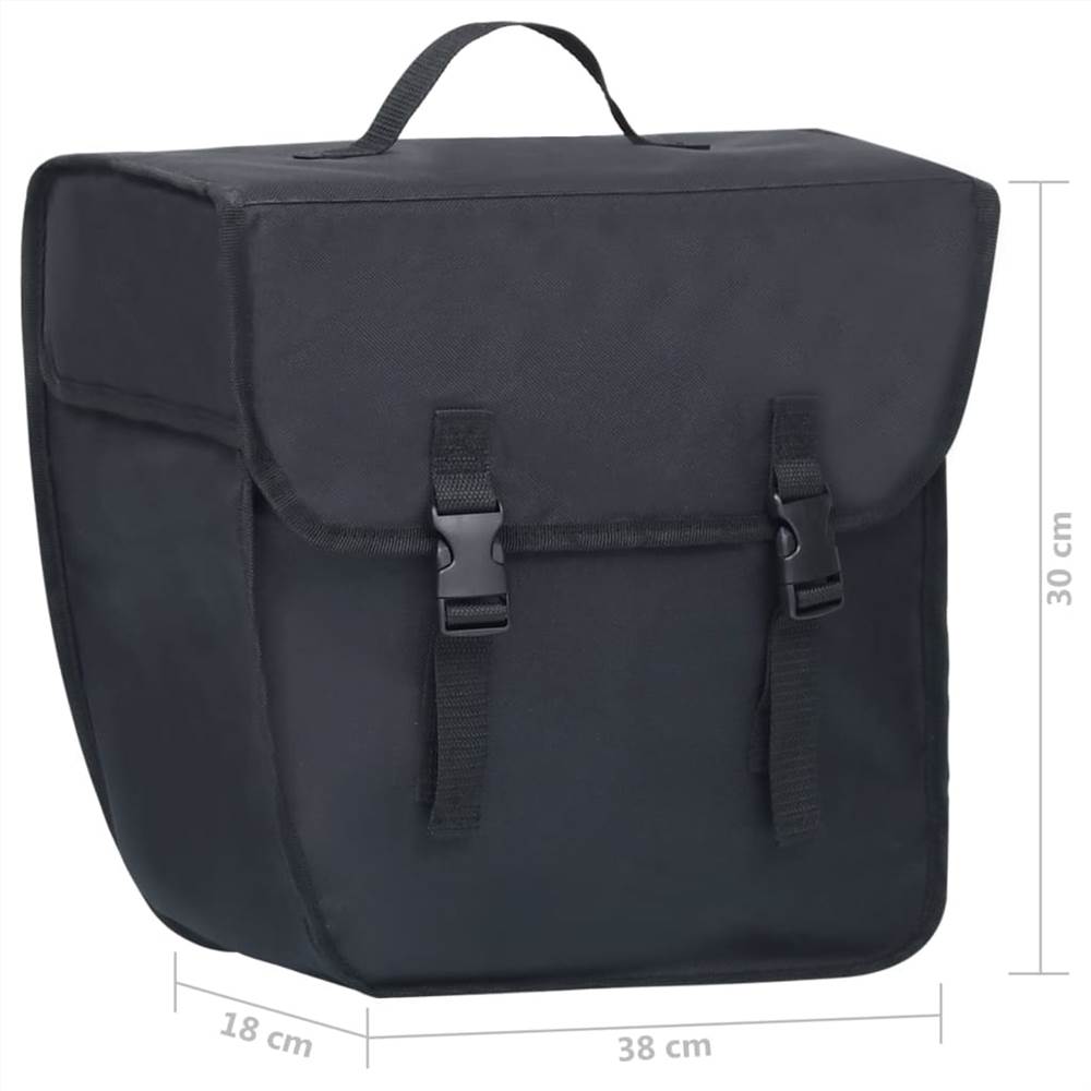 Single Bicycle Bag for Pannier Rack Waterproof 21 L Black