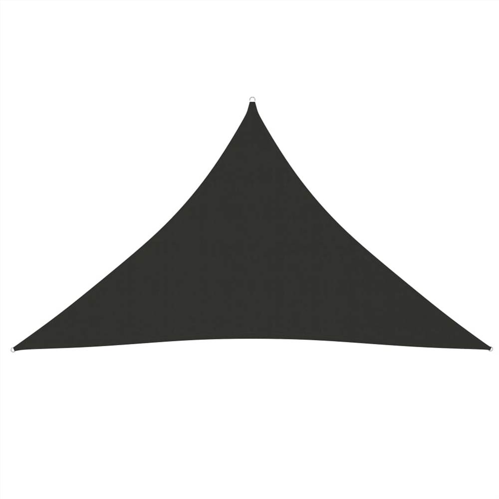 Parasol Voile Oxford Tissu Triangulaire 2.5x2.5x3.5 m Anthracite