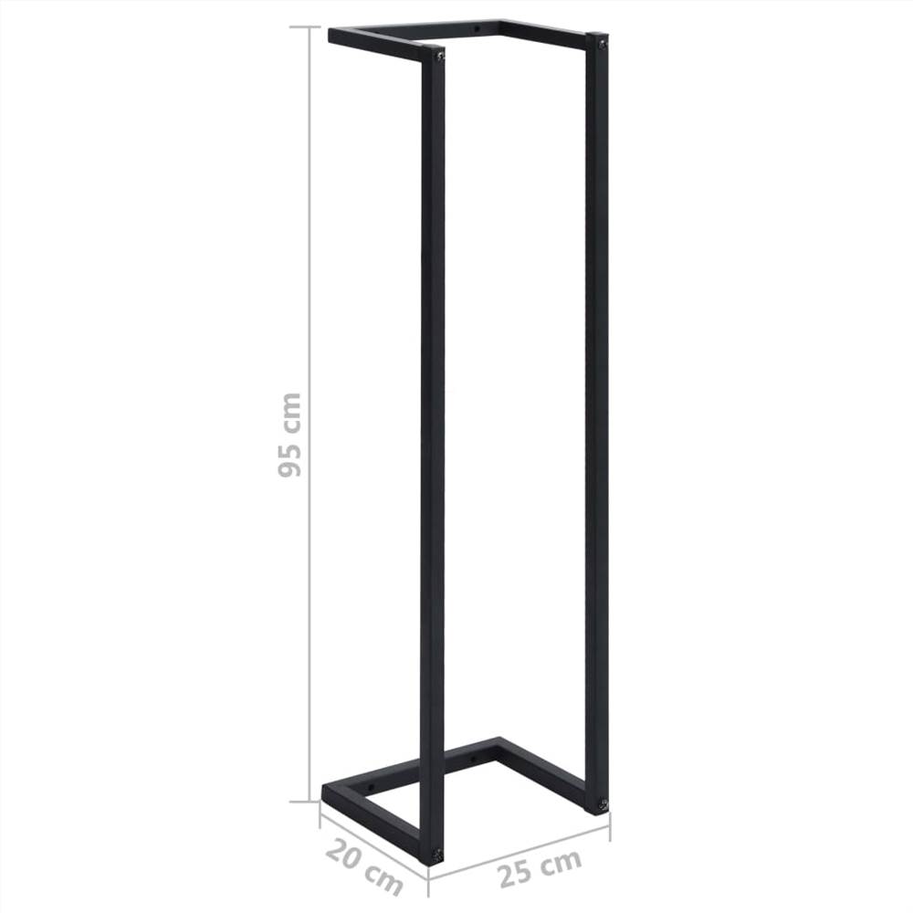 Towel Rack Black 25x20x95 cm Iron