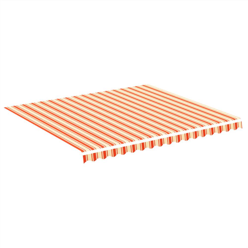 Replacement Fabric for Awning Yellow and Orange 4x3.5 m