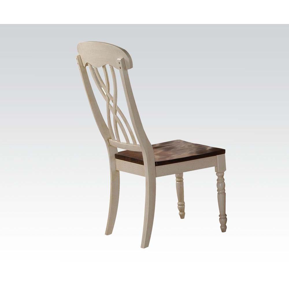 Набор из 2 стульев ACME Dylan с высокой спинкой и деревянными ножками для ресторана, кафе, таверны, офиса, гостиной - дуб