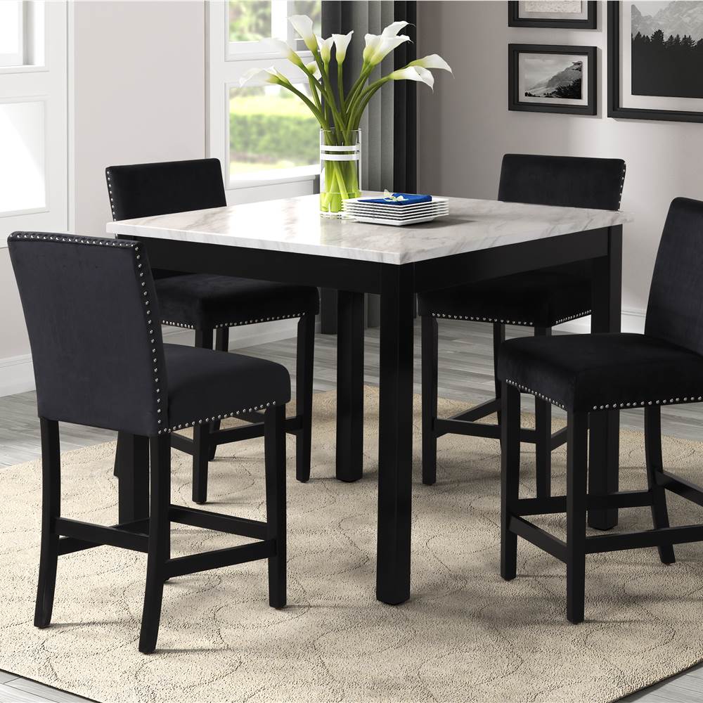 black high kitchen table