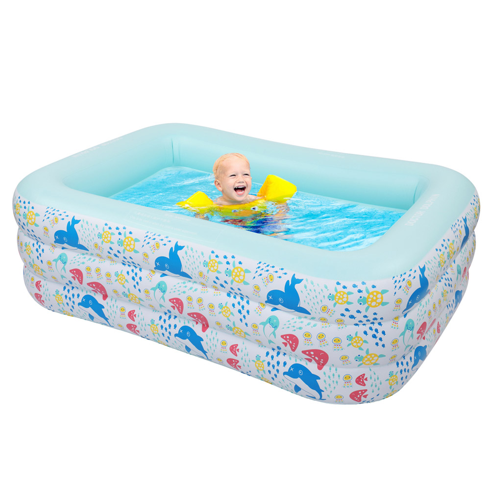 Inflatable Swim Pool for Kids 82.7&quot; X 55&quot; X 23.6&quot; - Size L