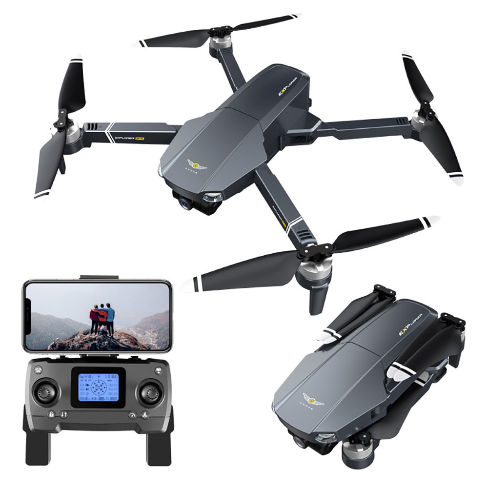 JJRC X20 6K GPS 5G WIFI FPV Brushless RC Drone with 3-Axis Gimbal Dual Camera 27mins Flight Time RTF - Two Batteries