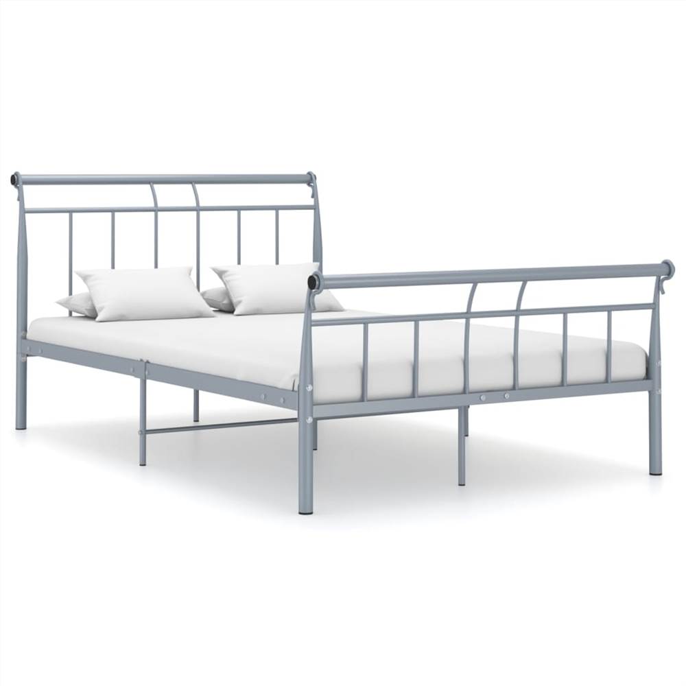 

Bed Frame Grey Metal 120x200 cm