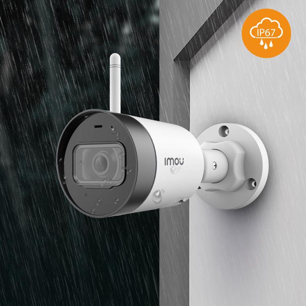

Dahua IMOU Bullet Lite Outdoor Security Camera 4MP Video Night Vision IP67 Weather Resistant WiFi Connection Home Company Security Monitor - White
