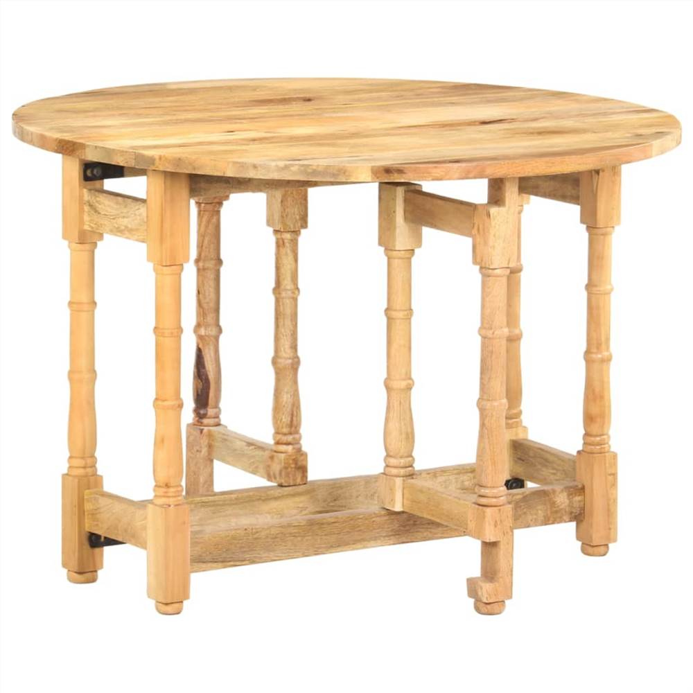 Dining Table Round 110x76 cm Solid Mango Wood