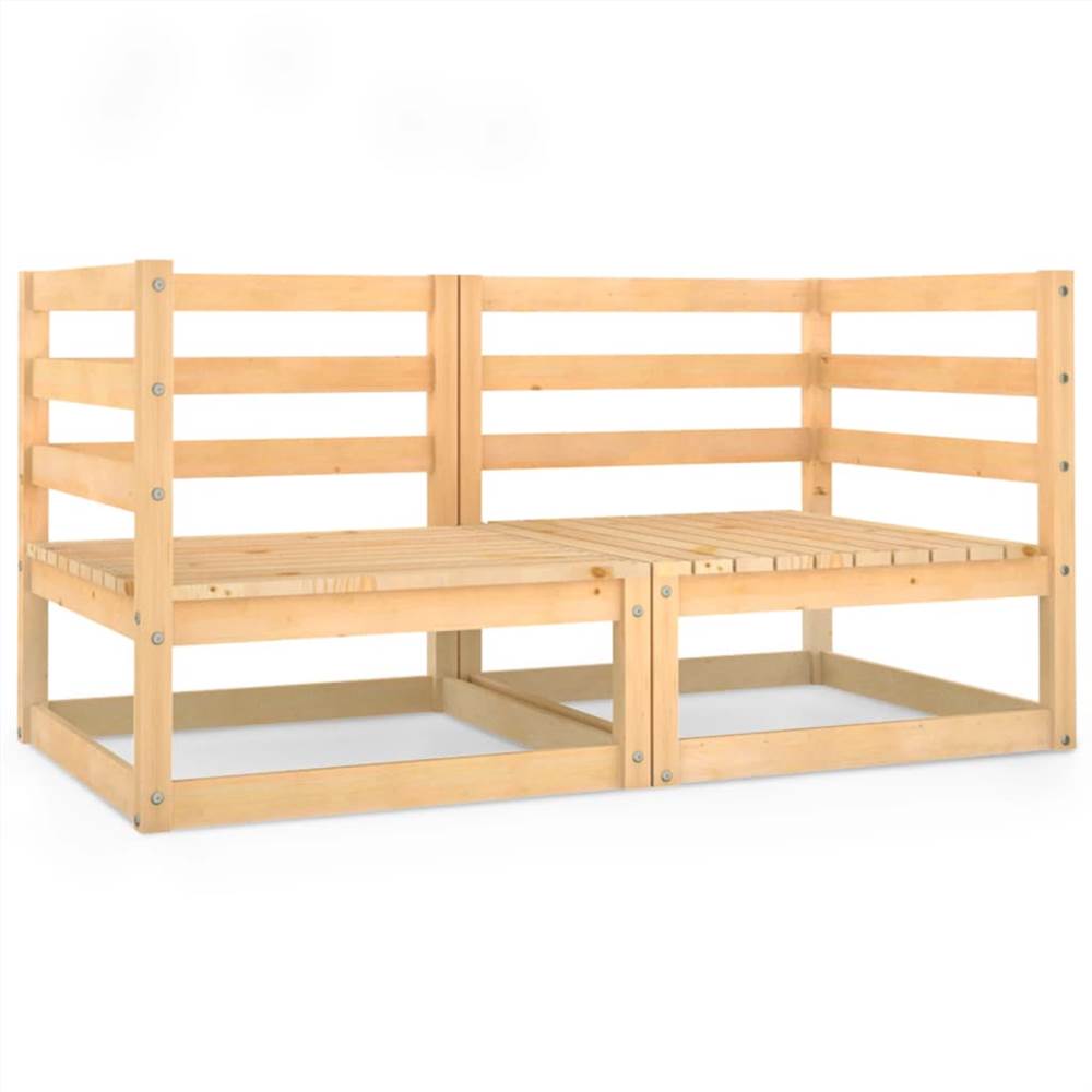 

Garden 2-Seater Sofa Solid Pinewood