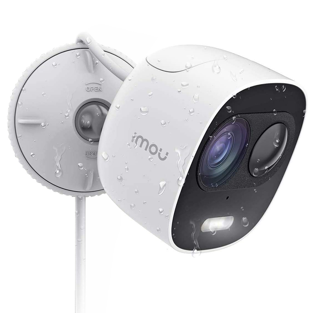 IMOU LOOC Наружная камера безопасности 1080P HD Ночное видение IP65 Устойчивая к погодным условиям двусторонняя связь Монитор безопасности домашней компании - белый