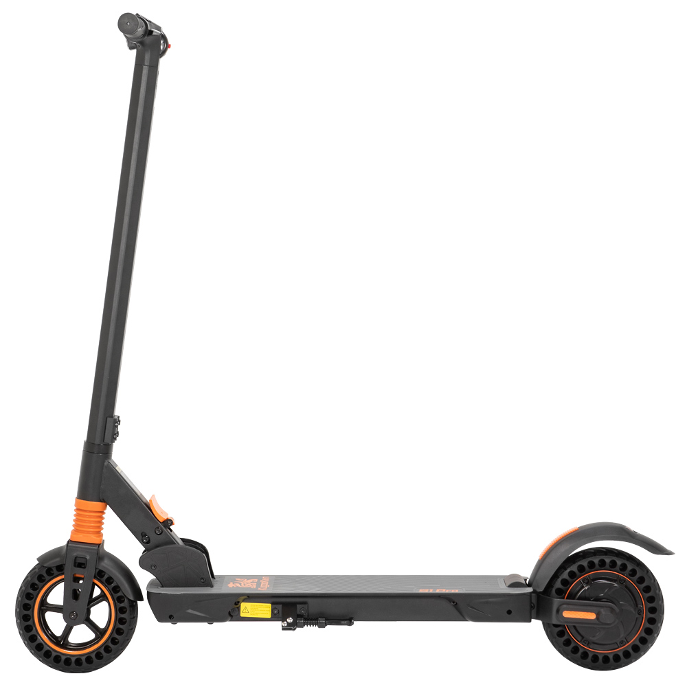 KugooKirin S1 Pro 8 ιντσών Solid Honeycom Tire Folding Electric Scooter 350W Motor LED Screen Display 3 Speed ​​Modes Max 30km/h - μαύρο