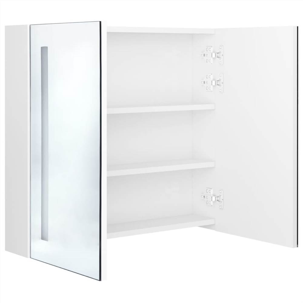 LED Bathroom Mirror Shining White 62x14x60 cm