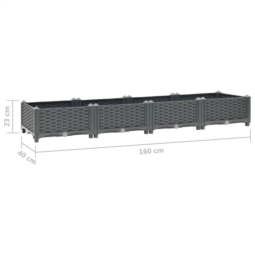 Raised Bed 160x40x23 cm Polypropylene