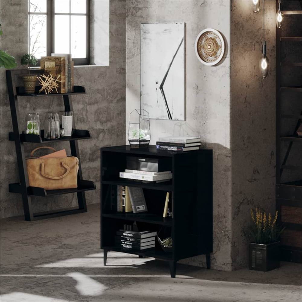 

Sideboard High Gloss Black 57x35x70 cm Chipboard