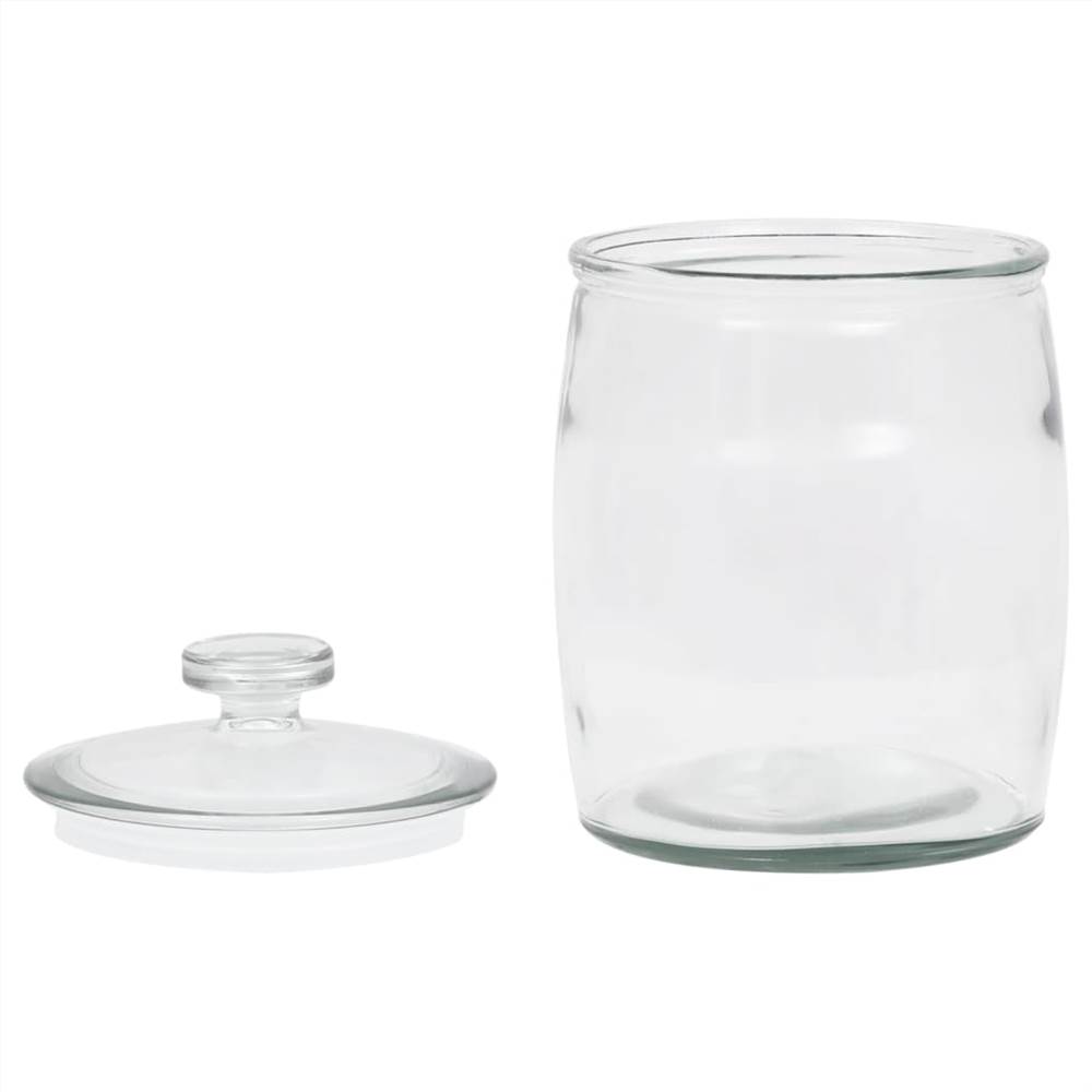 Storage Glass Jars with Lid 4 pcs 2000 ml