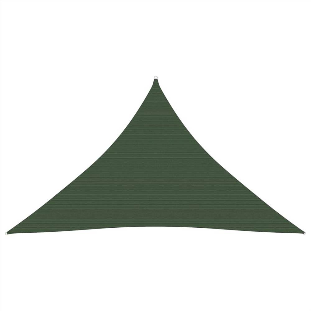 

Sunshade Sail 160 g/m² Dark Green 3x3x4.2 m HDPE