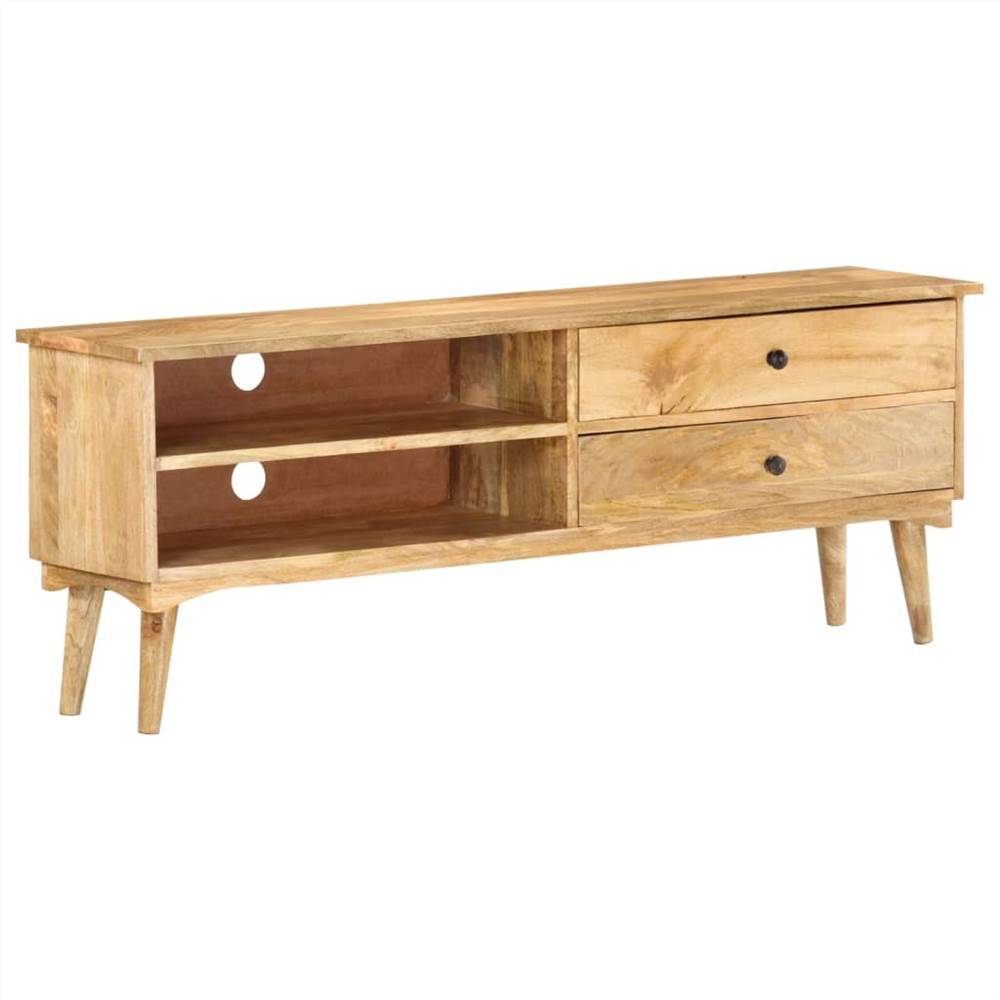 

TV Cabinet 140x30x50 cm Solid Mango Wood
