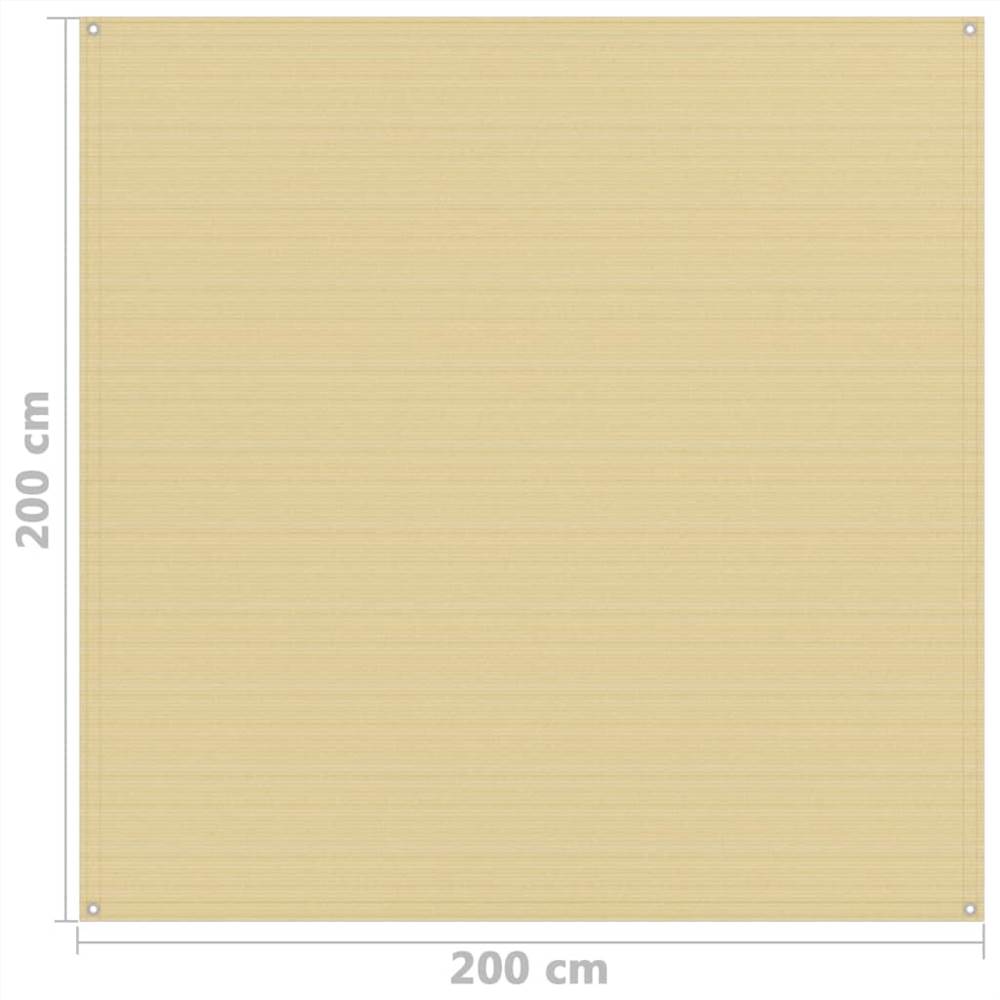 Tent Carpet 200x200 cm Beige