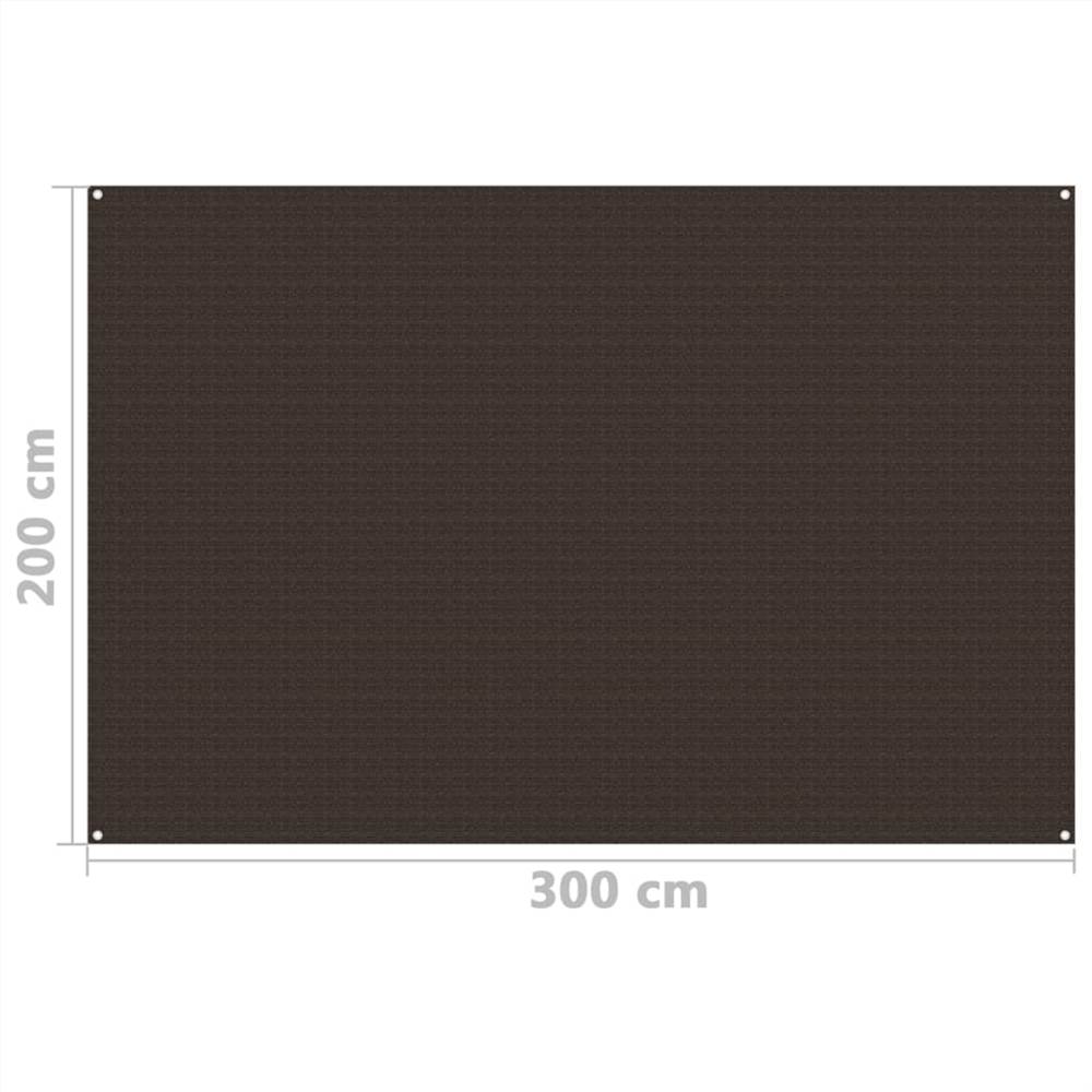 Tent Carpet 200x300 cm Brown