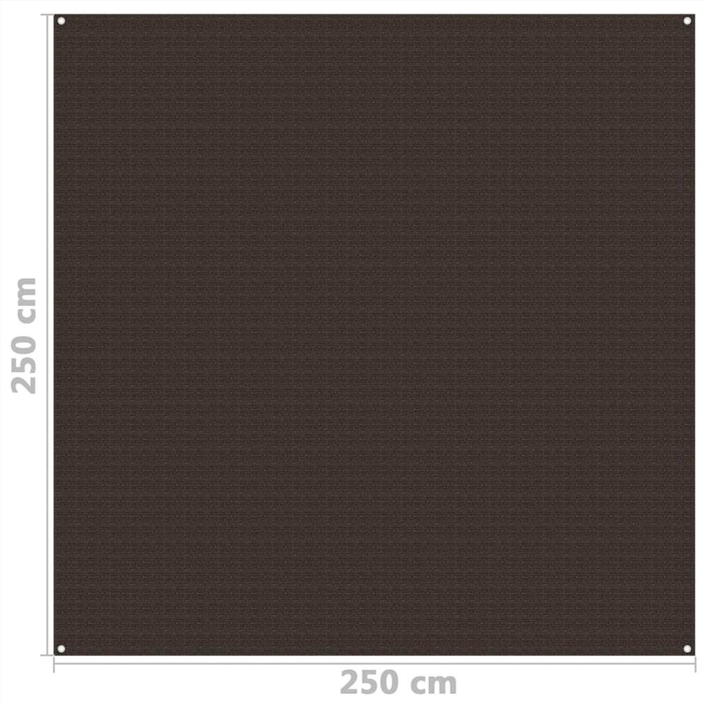 Tent Carpet 250x250 cm Brown