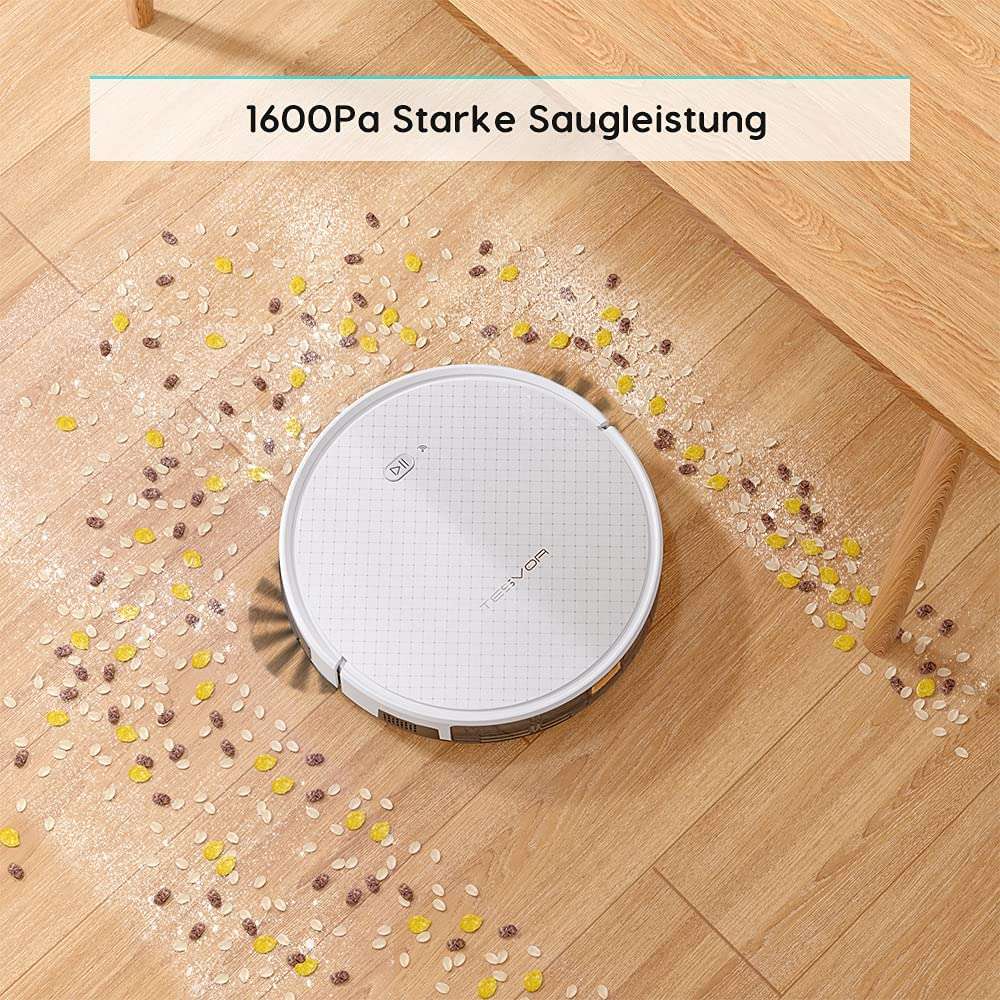 Tesvor X500 Pro Robot Vacuum Cleaner Gyroscope Navigation White