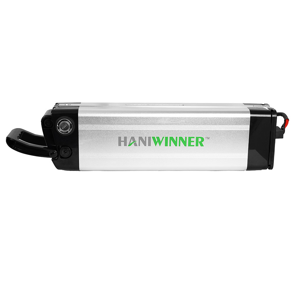 HANIWINNER HA030-05 Batteria al litio ricaricabile per bici elettrica 36V 17.5Ah 630W con caricabatterie - bianca