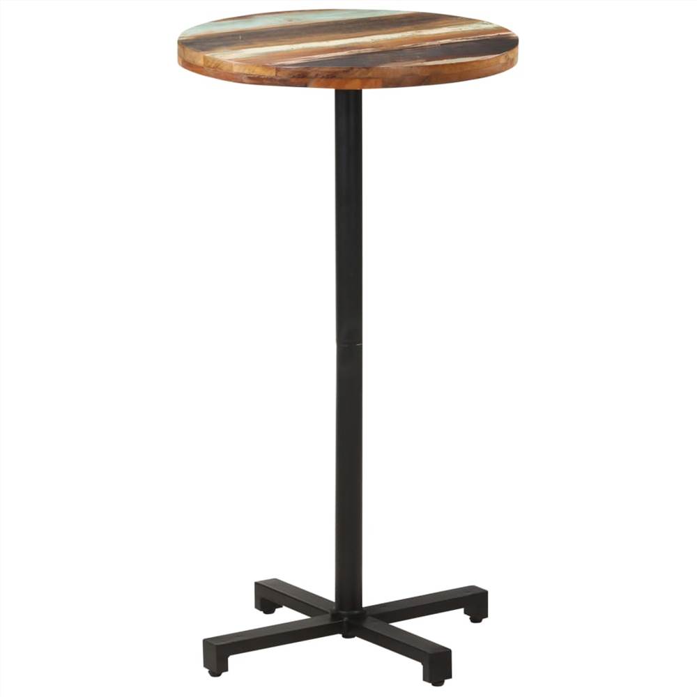 

Bistro Table Round Ø60x110 cm Solid Reclaimed Wood